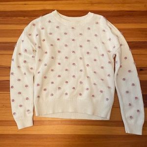 Gap Kids Sweater with Tinsel Poms